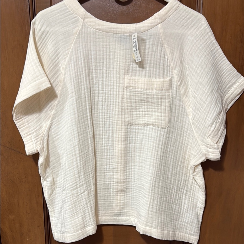 Madewell Cream Short Sleeve Tee